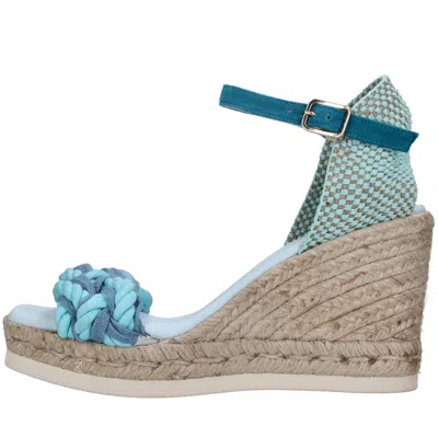 Fabi With Heel Clear Blue In Azzurro Blu E Verdi