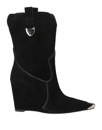 Fabi Woman Ankle Boots Black Size 7 Leather
