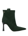 Fabi Woman Ankle Boots Emerald Green Size 8 Leather In Green