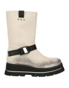 Fabi Woman Ankle Boots Off White Size 10 Soft Leather In Off White