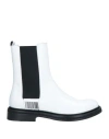 Fabi Woman Ankle Boots White Size 11 Soft Leather In White