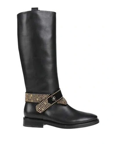 Fabi Woman Boot Black Size 11 Calfskin