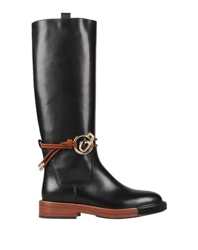 Fabi Woman Boot Black Size 8 Calfskin