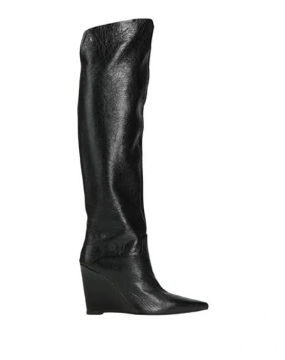 Fabi Woman Boot Black Size 9 Leather