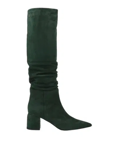 Fabi Woman Boot Deep Jade Size 10 Leather In Green