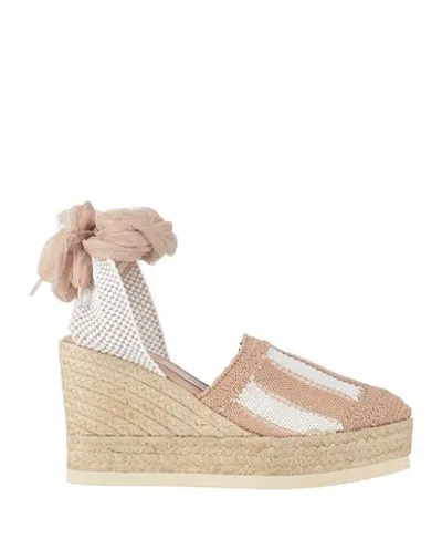 Fabi Woman Espadrilles Beige Size 9 Textile Fibers In Neutral