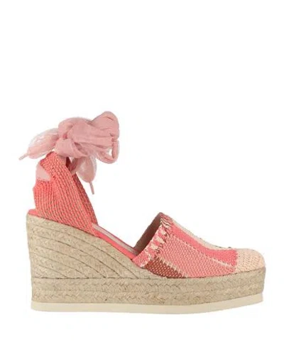Fabi Woman Espadrilles Blush Size 9 Textile Fibers In Pink