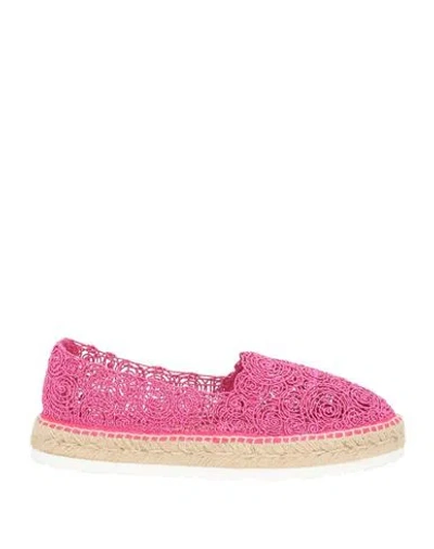 Fabi Woman Espadrilles Fuchsia Size 9 Textile Fibers In Pink