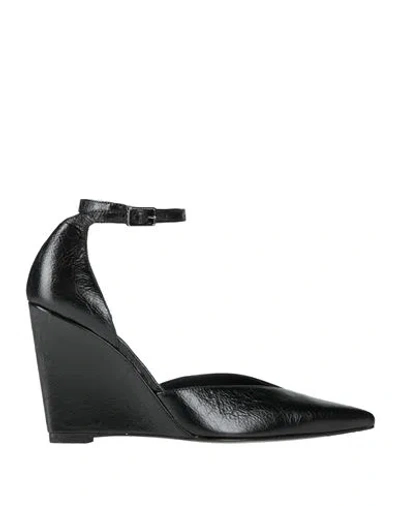 Fabi Woman Pumps Black Size 8 Leather