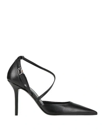 Fabi Woman Pumps Black Size 9 Leather