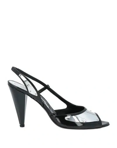 Fabi Woman Sandals Black Size 10 Leather