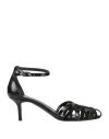 Fabi Woman Sandals Black Size 8 Leather In Black