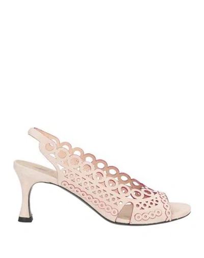 Fabi Woman Sandals Blush Size 9 Leather