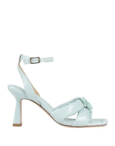 Fabi Woman Sandals Sky Blue Size 7 Leather
