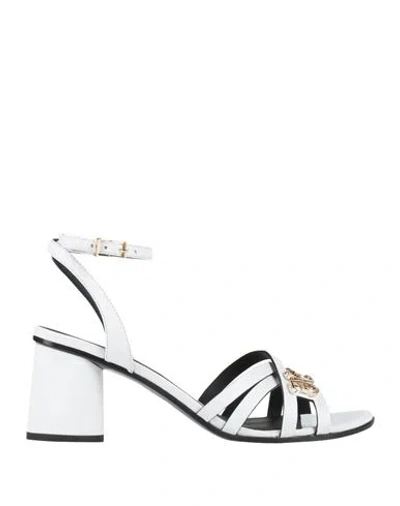 Fabi Woman Sandals White Size 10 Calfskin