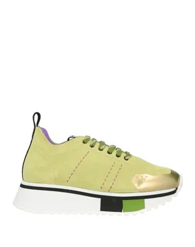 Fabi Woman Sneakers Light Green Size 5 Leather