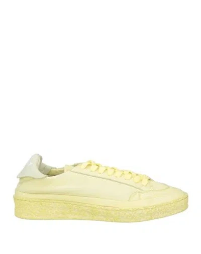 Fabi Woman Sneakers Pastel Yellow Size 6 Leather
