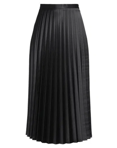 Fabiana Ferri Woman Midi Skirt Black Size 8 Polyester, Elastane