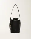 Fabiana Filippi Bucket Bag In Calf Leather In Black