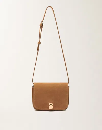 Fabiana Filippi Eclissi Messenger In Suede In Brown
