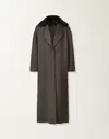 Fabiana Filippi Double-faced Cashmere Coat In Gray