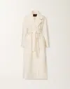 Fabiana Filippi Double-faced Soft Wool And Cashmere Coat In White
