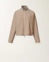Fabiana Filippi Reversible Platinum Mohair Jacket In Lightweight Wool In Neutral