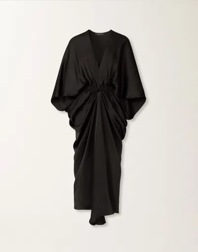 Fabiana Filippi Dress In Enver Satin In Black