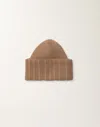 Fabiana Filippi Beanie In Platinum In Brown