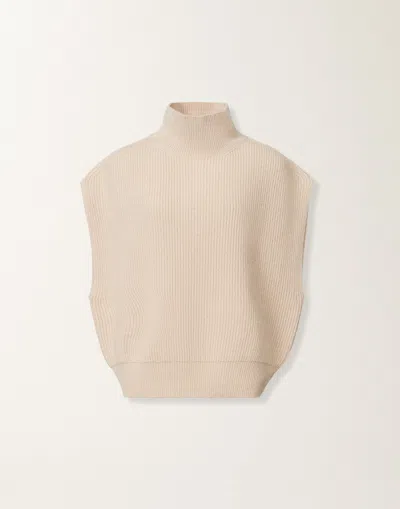 Fabiana Filippi Platinum Sweater With Sequins In Neutral