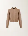Fabiana Filippi Cardigan In Platinum In Brown