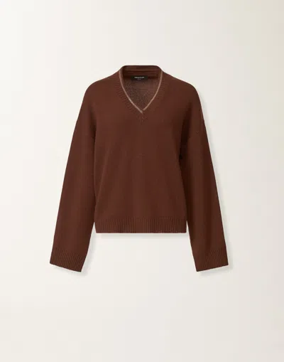 Fabiana Filippi Sweater In Platinum In Brown