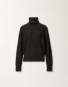 Fabiana Filippi Sequin-embellished Turtleneck Sweater In Black