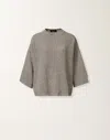 Fabiana Filippi Cashmere T-shirt In Gray