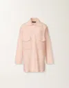 Fabiana Filippi Shirt In Brushed Merino And Mohair In Pink