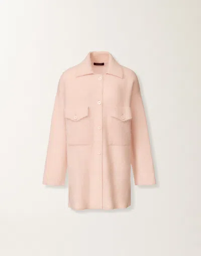 Fabiana Filippi Shirt In Brushed Merino And Mohair In Pink
