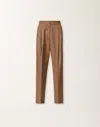 Fabiana Filippi Prince Of Wales Trousers In Brown