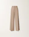 Fabiana Filippi Spoleto Trousers In Bi-stretch Fresco Wool In Animal Print