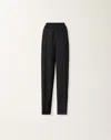 Fabiana Filippi Jogger Trousers In Bi-stretch Fresco Wool In Black
