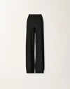 Fabiana Filippi Wool And Silk Trousers With Sequins In Black