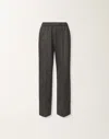 Fabiana Filippi Gubbio Trousers In Boiled Wool Jersey In Gray