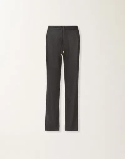 Fabiana Filippi Spello Trousers In Flannel In Gray