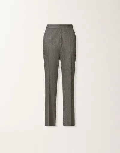 Fabiana Filippi Montefalco Trousers In Flannel In Gray