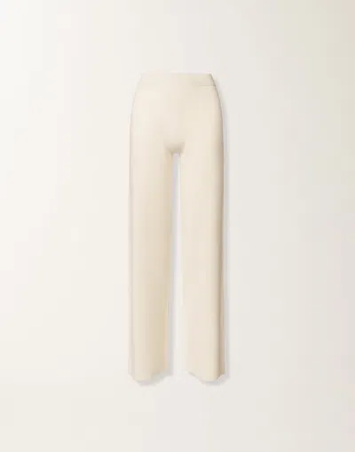 Fabiana Filippi Trousers In Platinum In White