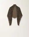 Fabiana Filippi Tweed And Sequin Foulard In Brown