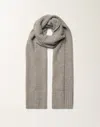 Fabiana Filippi Wool And Silk Scarf With Sequins In Gray