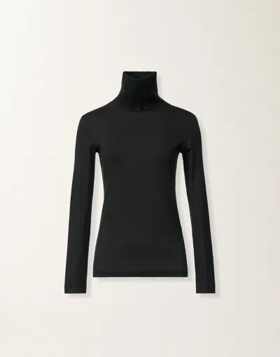 Fabiana Filippi Jersey Top In Black
