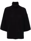Fabiana Filippi Blue Perforated Sweater In Bordeaux