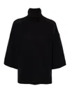 Fabiana Filippi Blue Perforated Sweater In Dark Red