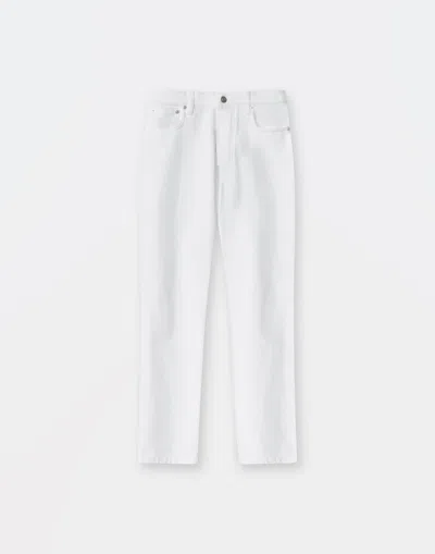 Fabiana Filippi 5 Pocket Cropped Denim Trousers In White